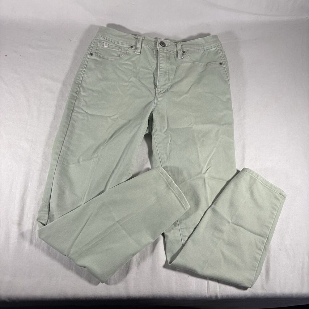Curve Appeal Sage Green Stretch Jeans Womens Size 4 Cotton Blend